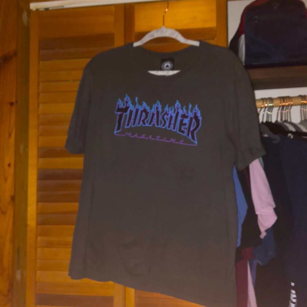 Thrasher Purple Flame T-Shirt